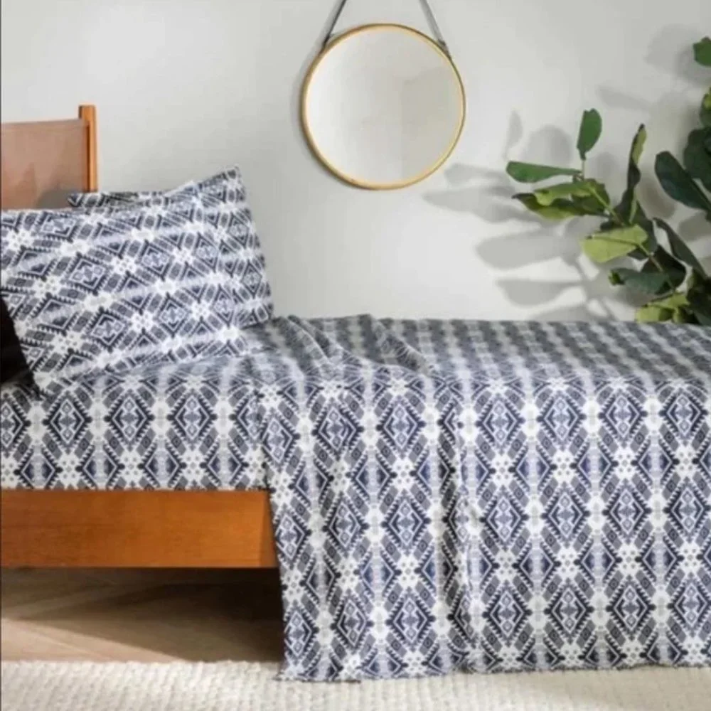 NEW PENDLETON Flannel Sheet Set Westward Journey Multi Twin Size - Picture 2 of 8